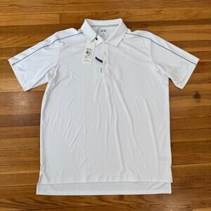 Adidas Adizero Polo Shirt Mens 2XL White Modern Fit Golf Performance New